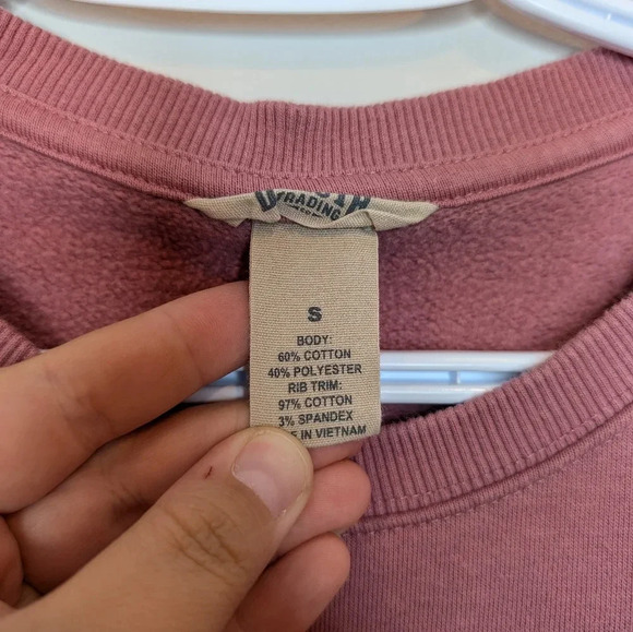 Duluth Trading Company Logo Sweatshirt Women's Size Small  Pink Crewneck Pockets - Picture 6 of 9